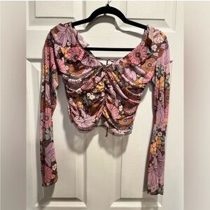 Urban Outfitters Multicolor Floral Blouse